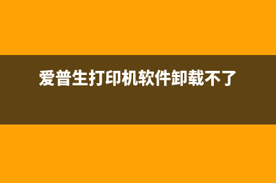 爱普生打印机软件界面怎么设置？详细教程分享(爱普生打印机软件卸载不了)