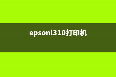 Epson310打印机如何清零？(epsonl310打印机)