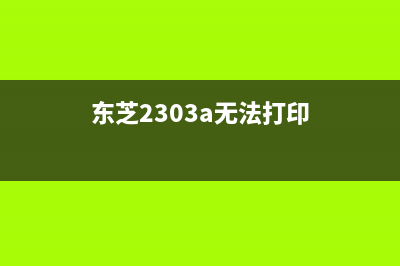 东芝300d打印无压力，让你轻松解决办公难题(东芝2303a无法打印)