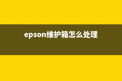 epsonp808维护箱，如何更换和维护（完美解决打印机故障）(epson维护箱怎么处理)