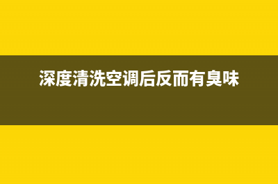 深度清洗5200（让你的家电焕然一新）(深度清洗空调后反而有臭味)