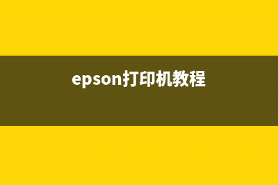 Epson3219打印机如何进行清零操作(epson打印机教程)