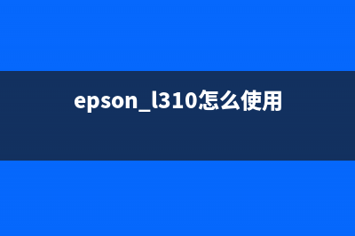 EpsonL3210如何进行复位操作？(epson l310怎么使用)