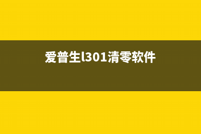 爱普生313清零软件下载及使用教程（一键清零，让打印机恢复正常）(爱普生l301清零软件)