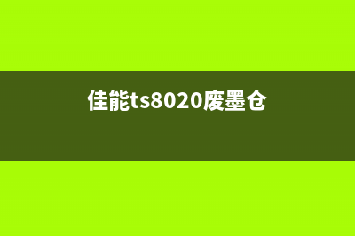 佳能TS9020废墨仓清理，教你轻松拥有高品质打印体验(佳能ts8020废墨仓)