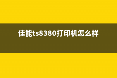 佳能ts8380打印机墨水收集盒在哪里可以清理？(佳能ts8380打印机怎么样)