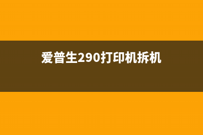 爱普生290打印机清零教程（详细图文教学）(爱普生290打印机拆机)