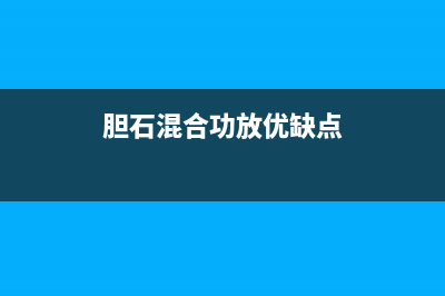 胆石混合分频式功率放大器 (胆石混合功放优缺点)