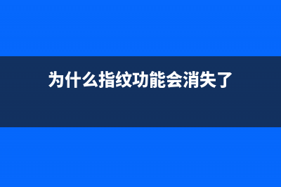 为何指纹技术会成为手机大热？ (为什么指纹功能会消失了)