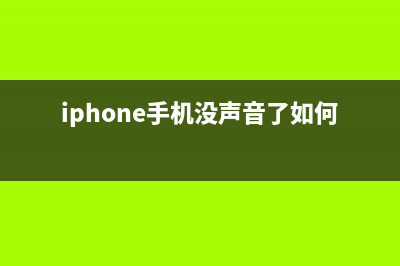 iPhone手机没声音的怎么修理 (iphone手机没声音了如何恢复正常)