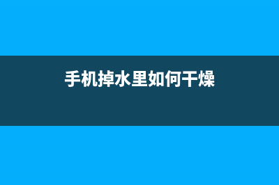 手机掉水里如何维修？维修师傅教你一招，让手机起死回生！ (手机掉水里如何干燥)