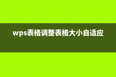 wps表格调整表格大小方法 (wps表格调整表格大小自适应)