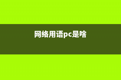 网络用语pc是什么意思 (网络用语pc是啥)