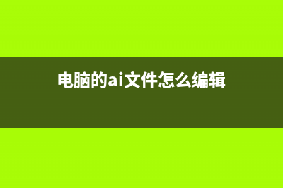 电脑的ai文件怎么打开 (电脑的ai文件怎么编辑)