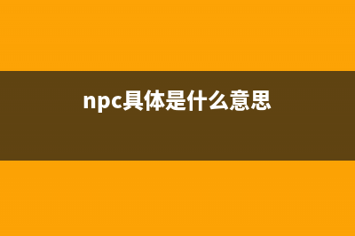 npc是什么意思分享 (npc具体是什么意思)