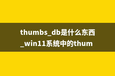 thumbs.db是什么东西 win11系统中的thumbs.db可以删除吗 