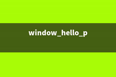 Win10 hello pin是什么功能？Win10 hello pin的简介 (window hello pin)