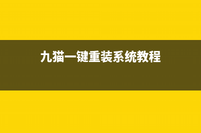 九猫一键重装系统图文教程 (九猫一键重装系统教程)