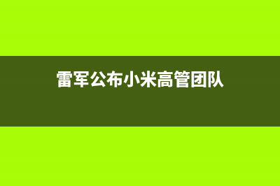 雷军公布小米13/Pro系列样张,你觉得成像质量怎么样？ (雷军公布小米高管团队)