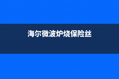 海尔微波炉烧保险丝的检修思路 (海尔微波炉烧保险丝)