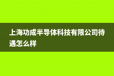 上海功成半导体科技有限公司——聚焦光储充   迈向碳中和 (上海功成半导体科技有限公司待遇怎么样)