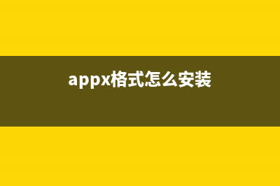 APPX是什么格式以及APPX文件怎么打开？ (appx格式怎么安装)