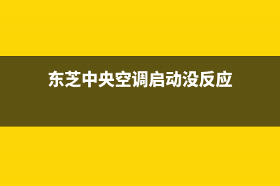 东芝中央空调启动不起来是啥子故障 东芝空调室内机能启动但是不制冷 (东芝中央空调启动没反应)