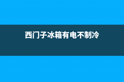 西门子冰箱有电源不显示怎么解除，西门子冰箱断电后再通电报警 (西门子冰箱有电不制冷)