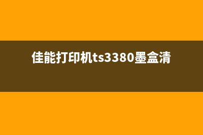 佳能TS3380废墨清零技巧大揭秘（轻松解决废墨问题）(佳能打印机ts3380墨盒清零)