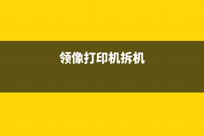 领像打印机主板故障解决方案分享(领像打印机拆机)