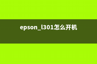 epsonl3169怎么进行清零操作？(epson l301怎么开机)