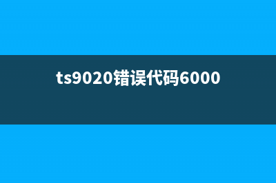 TS9020错误码5B00的解决方法（轻松解决打印机故障）(ts9020错误代码6000)