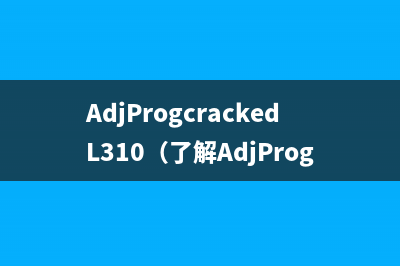 AdjProgcrackedL310（了解AdjProgcrackedL310的特性和用途）