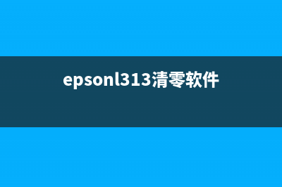 epsonl303清零软件（免费下载与使用教程）(epsonl313清零软件)