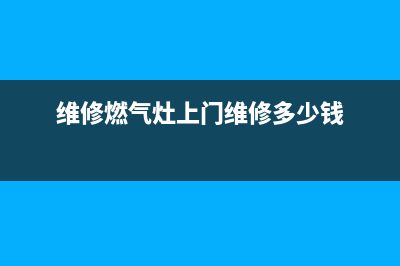 燃气灶维修价钱如何;燃气灶维修300元(维修燃气灶上门维修多少钱)