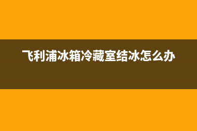 飞利浦冰箱常见故障有哪些(飞利浦冰箱冷藏室结冰怎么办)