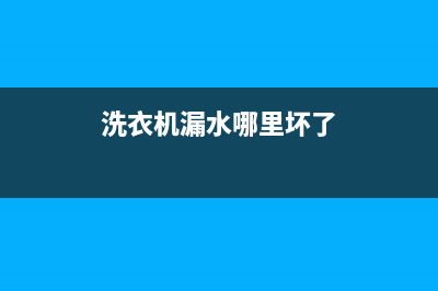 洗衣机漏水速解决，六步指南轻松搞定(洗衣机漏水哪里坏了)