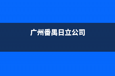 广州番禺日立空调维修项目(广州番禺日立公司)