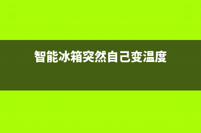 智能冰箱无故升温故障(智能冰箱为什么温度不稳)(智能冰箱突然自己变温度)