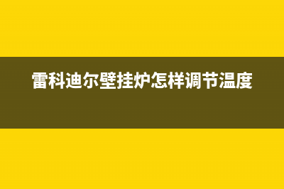 雷科迪尔壁挂炉e9故障解决(雷科迪尔壁挂炉e4是什么故障)(雷科迪尔壁挂炉怎样调节温度)