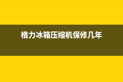 格力冰箱压缩机故障(格力空调压缩机坏了显示什么代码)(格力冰箱压缩机保修几年)