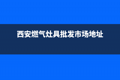 西安西郊燃气灶维修_西安煤气灶维修(西安燃气灶具批发市场地址)