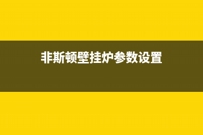 非斯顿壁挂炉e5是什么故障(非斯顿壁挂炉是明牌吗)(非斯顿壁挂炉参数设置)