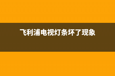 飞利浦电视灯条故障(飞利浦电视灯亮屏幕不亮)(飞利浦电视灯条坏了现象)