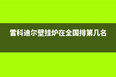 雷科迪尔壁挂炉故障(雷州壁挂炉e5故障代码)(雷科迪尔壁挂炉在全国排第几名)