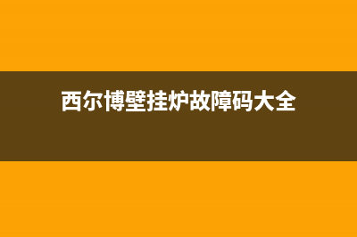 西尔博壁挂炉r04是什么故障(希尔博壁挂炉笑脸黄灯亮)(西尔博壁挂炉故障码大全)