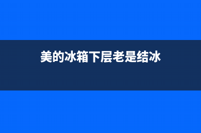 美的冰箱食物脱水功能故障(美的冰箱食物脱水功能故障怎么处理)(美的冰箱下层老是结冰)