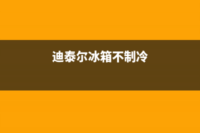 迪泰尔冰箱故障(迪泰尔冰箱显示ff)(迪泰尔冰箱不制冷)