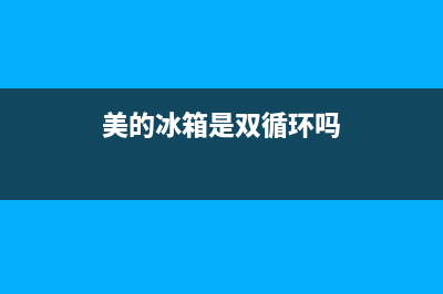 美的双动力冰箱故障(美的双动力冰箱故障代码表)(美的冰箱是双循环吗)