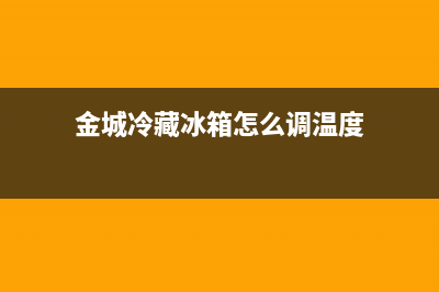 金城冷藏冰箱故障代码(金城 冰箱)(金城冷藏冰箱怎么调温度)